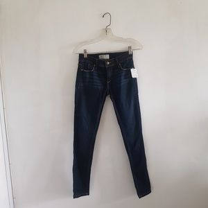 Free People Dark Wash Skinny Jeans